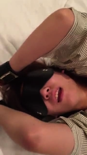 【Personal shooting】Blindfolded vibrator blame 3 minutes