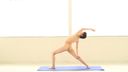 Super rare! Nude Yoga Lesson MODEL:TSUGUMI