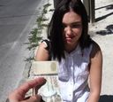 Pick up cute European beauties on the street, give them money and have gonzo sex outdoors