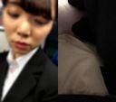 Chikan pressed to job hunting riksu-chan in pantsuit