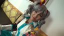 【High Quality】Silver-haired Cosplayer Ahegao Max