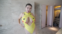 Image video ♡ of a Chinese girl with super voluminous huge breasts ♡ that make her crotch hot