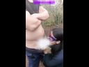 POV Sex processing toy girl getting a blowjob and copulation outdoors