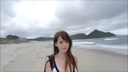 Private trip of a beautiful girl abroad with fair skin and beautiful breasts