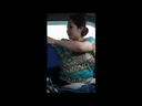 [Ejaculation in the car / mouth] A woman who sucks in the car