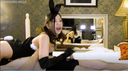 [Personal shooting] Queen de S who works at SM sex shops in Tokyo without bunny girl at a luxury hotel! !! I was squeezed abundantly without, footjobs, and ^^ [Fine Moza]