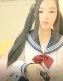 [Uncensored] Cat ears / Geki Mabu girl's intense masturbation ( ゚Д゚)