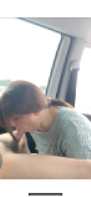[Personal shooting] Mouth shooting with a in the car of a married woman mature woman