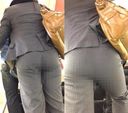 Young but well-ripe butt gray suit OL