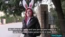 Public Agent - Hot Easter bunny girl fucked outside