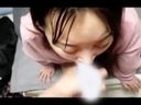 Gonzo blowjob that continues to lick even if her cute girlfriend is ejaculated
