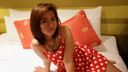 sex with a brown amateur beauty from Indonesia who is super cute with white polka dots on a red background can't help but feel the underlying power of Southeast Asia! !!