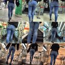 [I love perfect jeans] ☆ Plump ass OL's city walk (vol.4) has been re-edited.