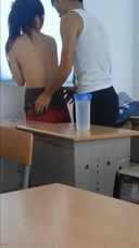 Chinese Student Couple's Classroom SEX