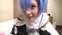 A beautiful girl in cosplay is vaginal shot with a raw and implanted acme