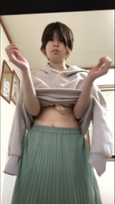 Complete virgin Kokoro-chan E cup 21 years old naked masturbation ・ Body introduction ・ full view