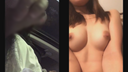 "Can I make it more intense..."Salaryman with ♡ beautiful breasts gal in car