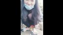 【Outdoor Sexual Intercourse】Girl who gets inserted deep into her