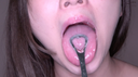 【Teeth】Popular actress Ameri Chan's teeth observation & electric masturbation with the mouth opening attached!!