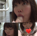 【個人撮影】 ムチムチ女子にトイレで口内射精フェラ（無修正）