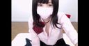 A beautiful woman in uniform with black hair masturbates live! !!