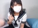 [Selfie] "Oh, my is so narrow ... w" Perverted girl who slips her fingers while reporting in her vagina ≪43 minutes≫