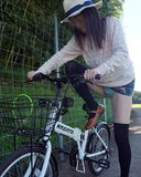 Panchari Knee High and Denim Mini Ayano Bicycle Panchira