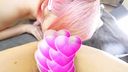 CP0059 [4K 60fps] Harajuku Pink Hair Spatula Girl's ♥ Licking ♥ Close Up