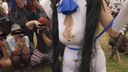 公然ワイセツ！完全に露出狂！コスプレイベントで乳首乳輪丸出しのまま撮影されてしまったコスプレイヤー