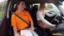 Fake Driving School - Blonde learner with perfect boobs