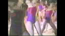 복고풍 리듬 체조 섹시한 장면의 숨겨진 카메라! 1990 년대의 체조 미녀!