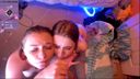 ★STAY HOME Ejaculation Support! ★Threesome Bukkake Live Chat!