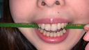 【個人拍攝】美女大女人的牙齒觀察&鉛筆啃力檢查夏樹[Y-165]