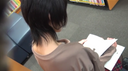 【Breast chiller】Library girl's cute ♡ Secretly smartphone shooting of 〇 student's cute nipples with a young and cute face (^^ ♪