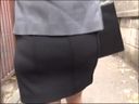 The skirt of the suit emphasizes the woman's buttocks rather than hiding them Part 1