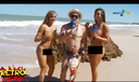 Brazilian beauty visits nudist beach