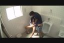 Perverted beauty who sucks on his erect in the toilet-4