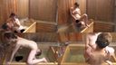 〈Leaked〉Video of a young wife with big breasts and an adulterous man having sex in what looks like an open-air bath