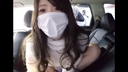 [None] No032 Cute young wife's car masturbation Perverted exposed masturbation in an unpopular parking lot