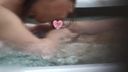 Couple on a hot spring trip in the jacuzzi