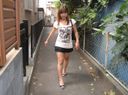 【Amateur posted video】I gave plenty of outdoor exposure to a nice body professional student who picked up a pickup. ◆ No line of sight of the main story [Part.1: Miniskirt walk→ immediate measure in the car]