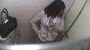 Woman masturbating in public toilet f