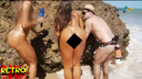 Brazilian beauty visits nudist beach