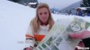 Public Pickups - Flashing Double-D's While She Skis