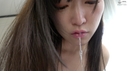 Popular actress Star Ameri Chan's teeth while brushing her teeth and licking her face Spit Guchuguchu Play!