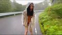 [Individual shooting] Kupa-rotor masturbation on a mountain road drive with Erica naked on a mountain road and having sex with ★ a lead walk!