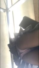 [Upside down shooting at cram school] Female ● School student pan moro reflected in the camera placed by the window! 【Sayuri-chan (3)】