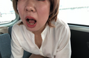 When it becomes a course & practice table in the car, it is too good and feels too good, and → a large amount of mouth shooting firmly ☆ 23-year-old gal Risa-chan