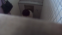 Woman masturbating in public toilet h