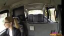 Female Fake Taxi - Back seat blowjob for lucky stud